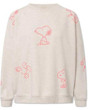 Codello Peanuts Sweatshirt mit Snoopy-Motiven - Weiß