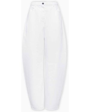 Alaïa Jeans Redondos, Talla - Blanco