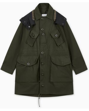 Maison Margiela Parka Con Bolsillos, Talla - Verde