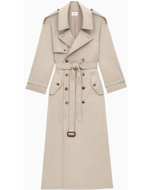 Saint Laurent Gabardina Con Cinturón, Talla - Neutro