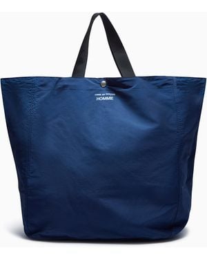 Comme des Garçons Bolso Tote Con Logo, Talla - Azul
