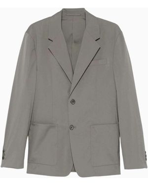 Prada Chaqueta De Botonadura Sencilla, Talla - Gris