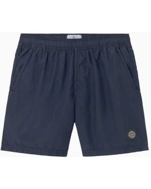Stone Island Bañador De Nylon Cepillado, Talla - Azul