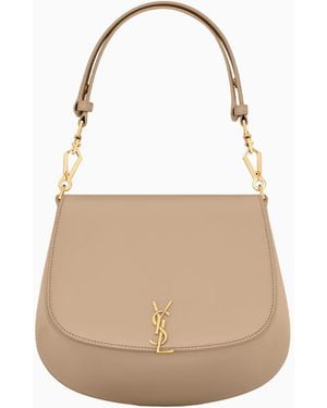 Saint Laurent Bolso Voltaire Con Asa, Talla - Blanco