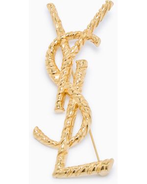 Saint Laurent Broche Cassandre, Talla - Metálico