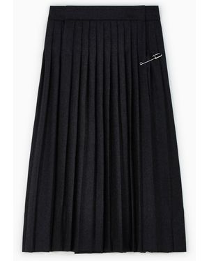 Prada Falda Plisada, Talla - Negro