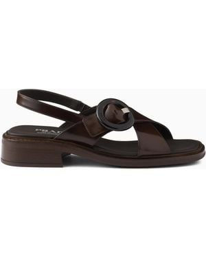 Prada Sandalias Con Hebilla, Talla - Multicolor