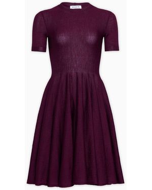 Alaïa Vestido Skater, Talla - Morado