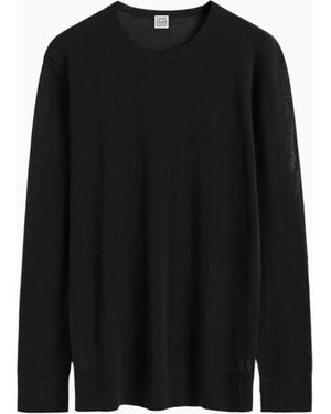 TOTEME Camiseta De Punto, Talla - Negro