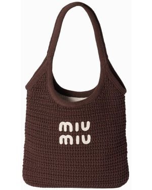 Miu Miu Bolso Shopping Ivy, Talla - Morado