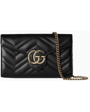 Gucci Bolso Gg Marmont, Talla - Negro