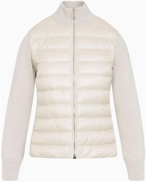 Moncler Cardigan Acolchado, Talla - Blanco