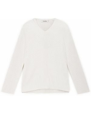 Max Mara Max Mara Jersey Falcone, Talla - Blanco