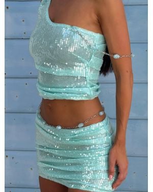 Outcast Carmelina Mini Skirt - Blue