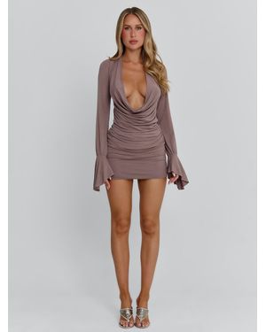 Outcast Roxie Mini Dress Mauve - Purple