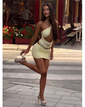 Outcast Flic Mini Dress - Brown