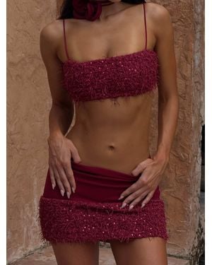 Outcast Rui Mini Skirt Deep - Purple