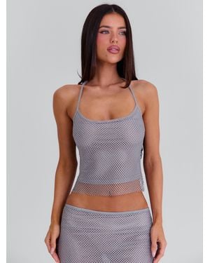 Outcast Annarella Crop Top - Gray