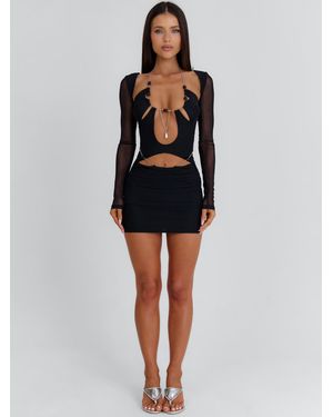 Outcast Niki Long Sleeve Mini Dress - Black