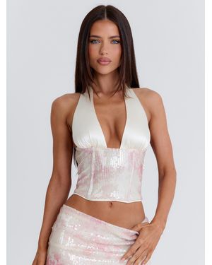 Outcast Elvira Corset Top Victoria - White
