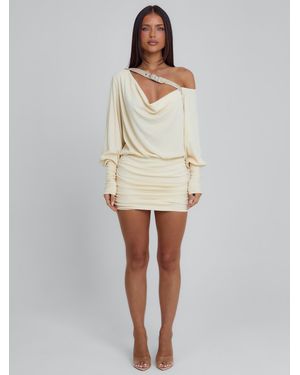 Outcast Azari Mini Dress Cream - Natural