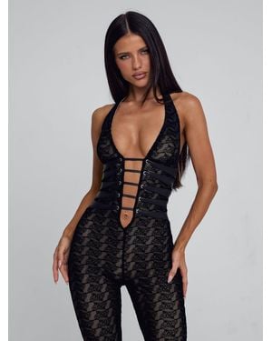 Outcast Sawyer Jumpsuit Burnout - Black