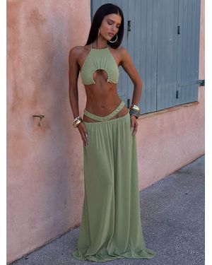 Outcast Kayley Crop Top Sage - Green