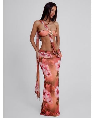 Outcast Sereia Maxi Dress Kinsea Peach - Red