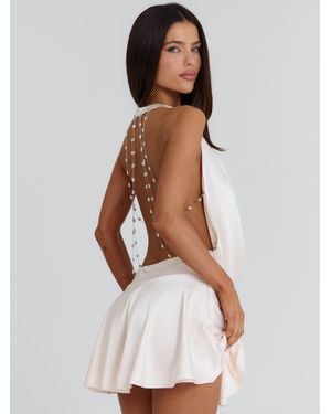 Outcast Haley Mini Dress Cream - White