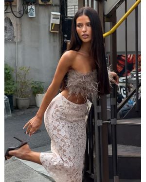 Outcast Merida Midi Skirt Light - Grey
