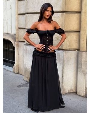 Outcast Lubela Maxi Skirt - Black
