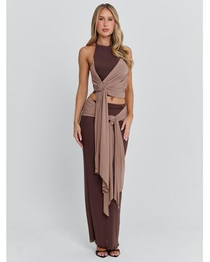 Outcast Nerina Top Chocolate - White