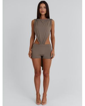 Outcast Jamya Playsuit Stone - Gray