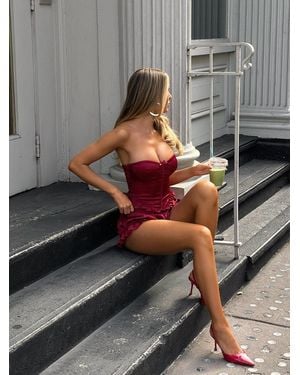 Outcast Lucine Corset Top Deep - Gray