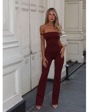 Outcast Posey Jumpsuit Dark Mauve - Gray