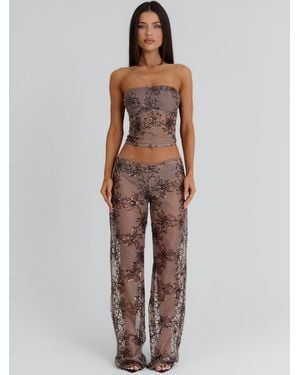 Outcast Jocelynn Trousers Taupe - Natural