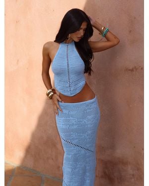 Outcast Roxanne Maxi Skirt Light - Blue
