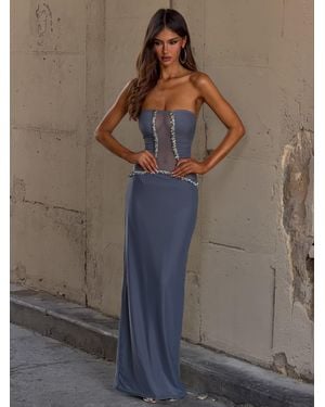 Outcast Kaisha Maxi Dress Steel - Gray