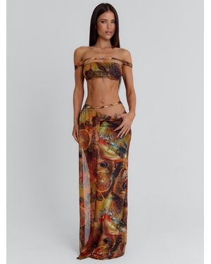 Outcast Estrella Maxi Skirt Talula - Metallic