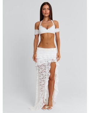 Outcast Rivana Maxi Skirt - White