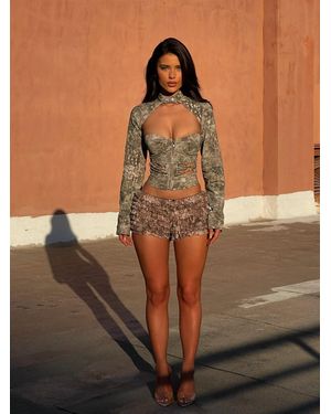 Outcast Bayley Shorts Combat Camo - Brown