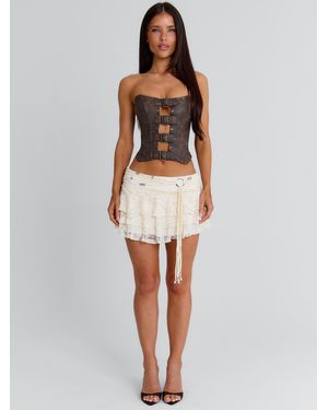 Outcast Briellie Mini Skirt - White