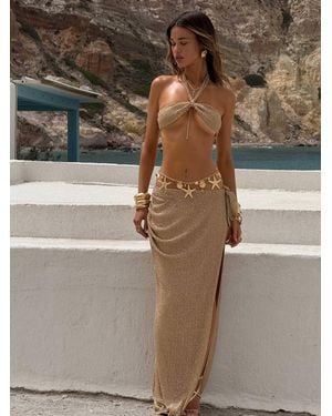 Outcast Orietta Maxi Skirt - Metallic