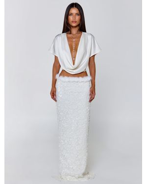 Outcast Milliana Maxi Skirt - White