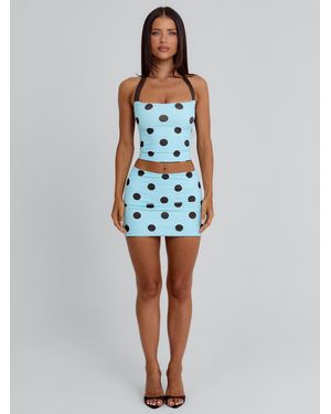 Outcast Lula Reversible Top And Chocolate Polka Dot - Blue