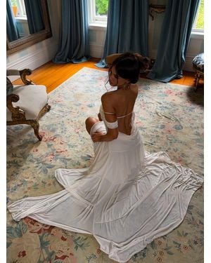 Outcast Sinora Maxi Dress Ivory - Gray