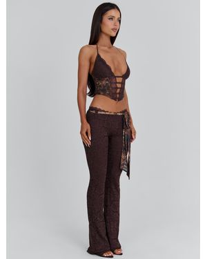 Outcast Cressida Pant Chocolate - White