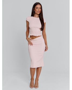 Outcast Junie Midi Skirt Baby - White