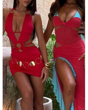 Outcast Trina Mini Dress - Red