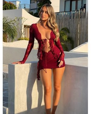 Outcast Ainsley Skirt Cherry - Red